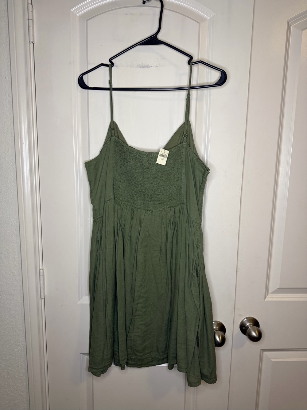 aerie Olive Green Spaghetti Strap Sundress - Picture 2 of 2